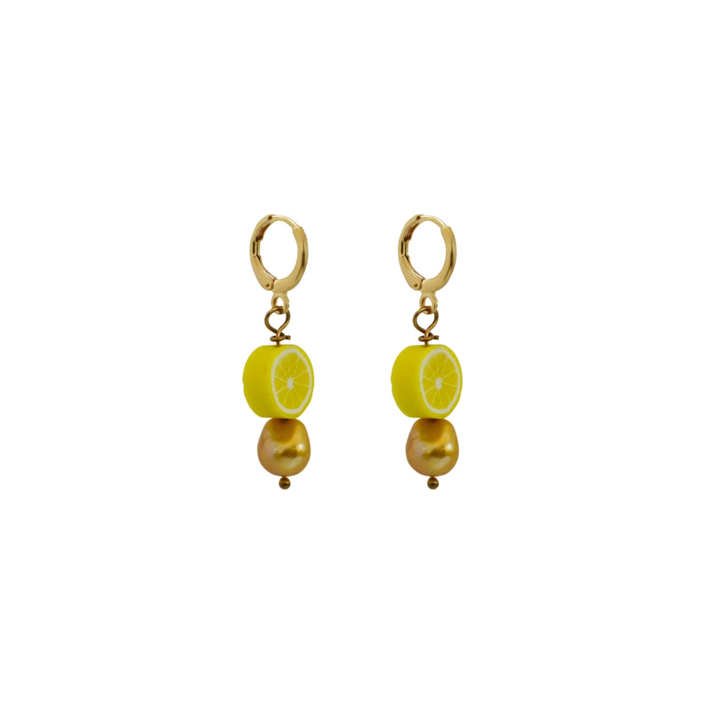 Lemon Freshwater Pearl Earrings